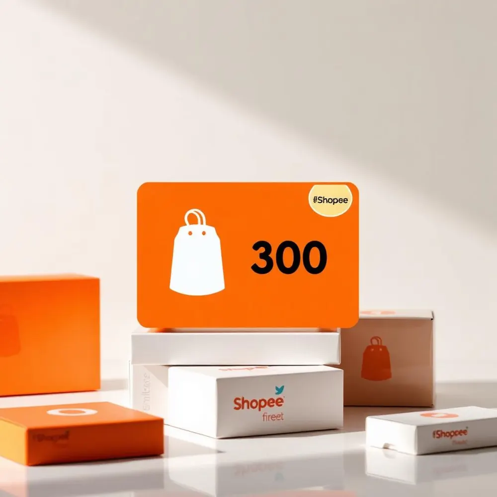 R$ 300 na Shopee + frete grátis